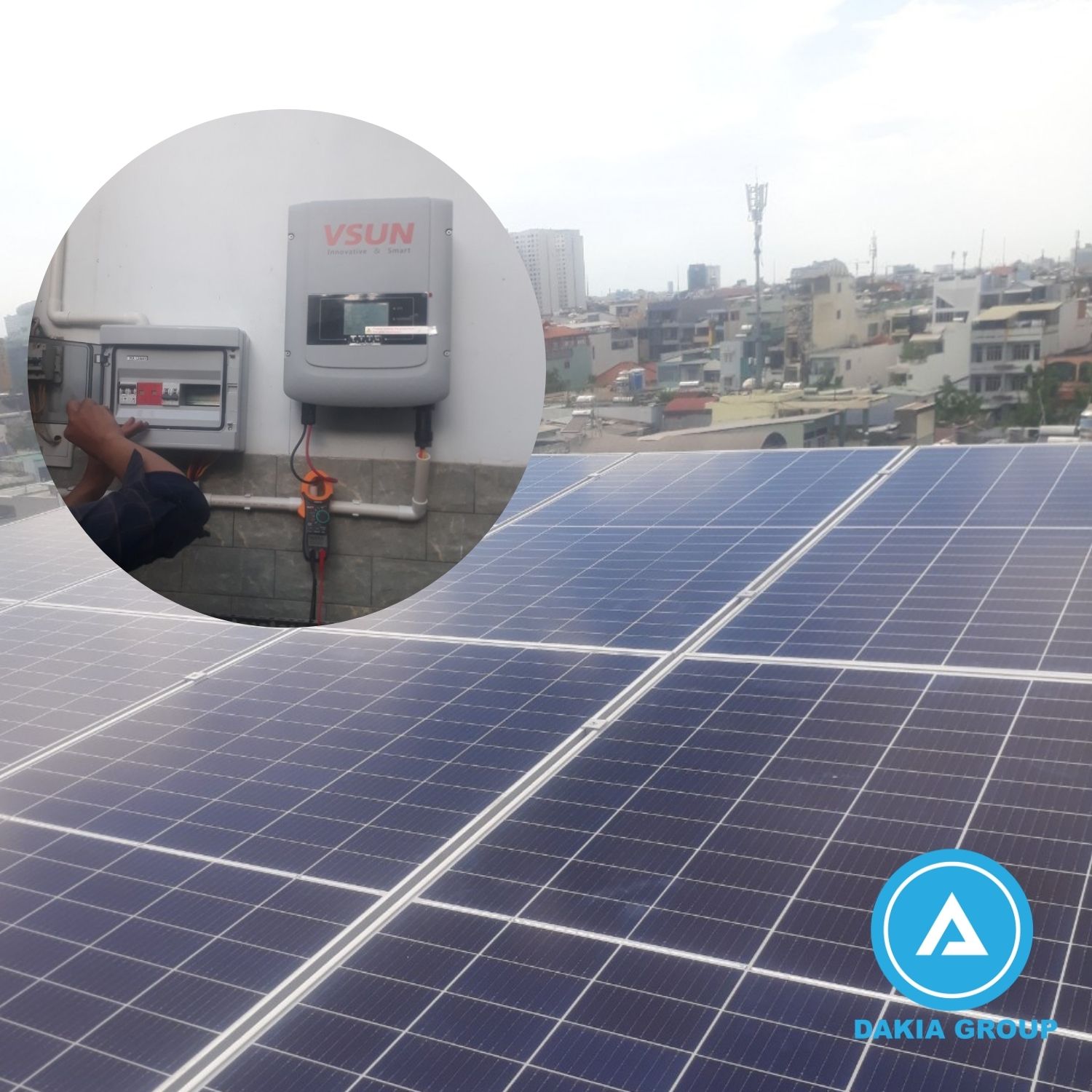 Dự án Lắp điện năng lượng mặt trời gia đình 3.2KW tại Bình Thạnh TPHCM