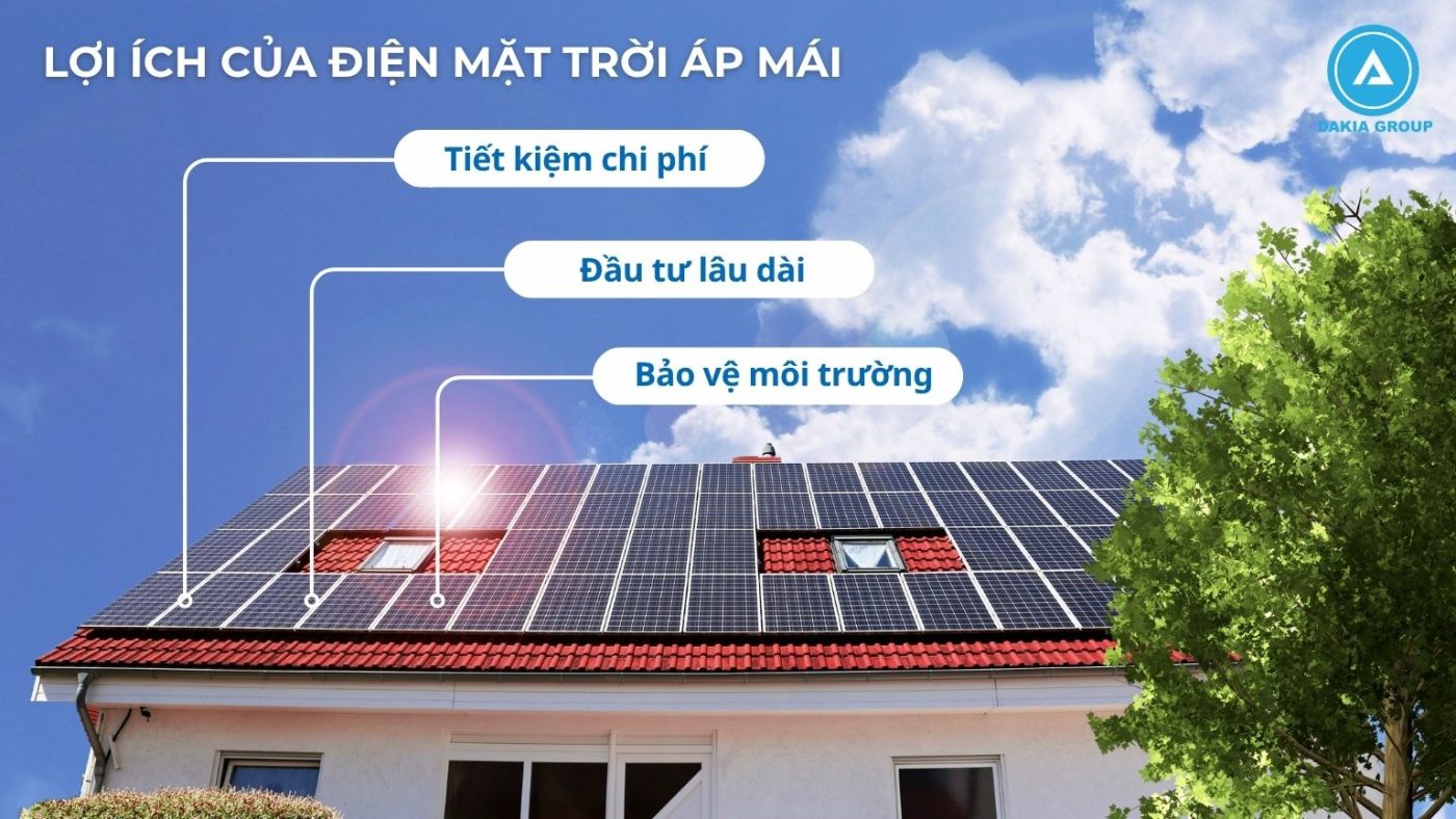 Lợi ích của điện mặt trời áp mái